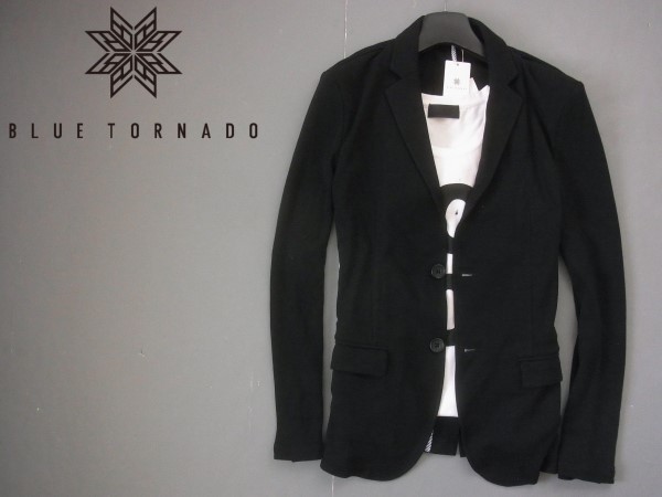 新品▼トルネード マート BLUE TORNADO ミラノリブ カットジャケット 細身/LL