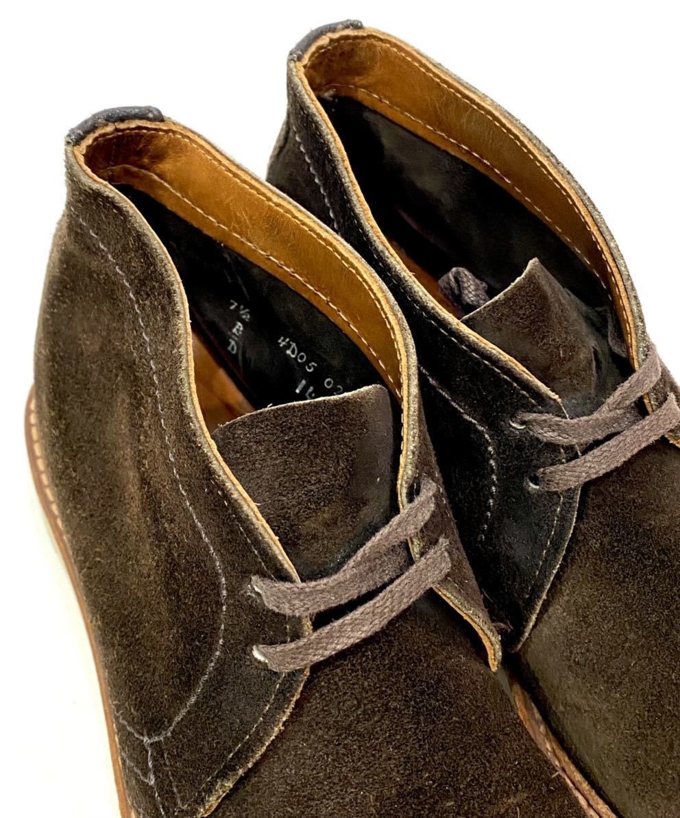 正規品 ALDEN×UNITED ARROWS BLUE LABEL スエードチャッカブーツ 