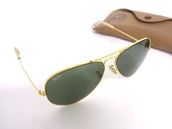 1円 Ray-Ban レイバン Lo205 XPBK B&L ヴィンテージ USA サングラス メガネ 眼鏡 メンズ ゴールド系×クリアブラック系 Z8182サM