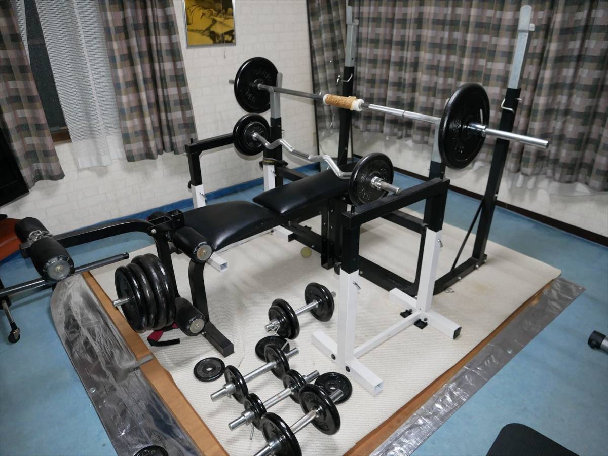引き取り限定＊ 中古 トレーニングマシン ベンチプレス スクワット 