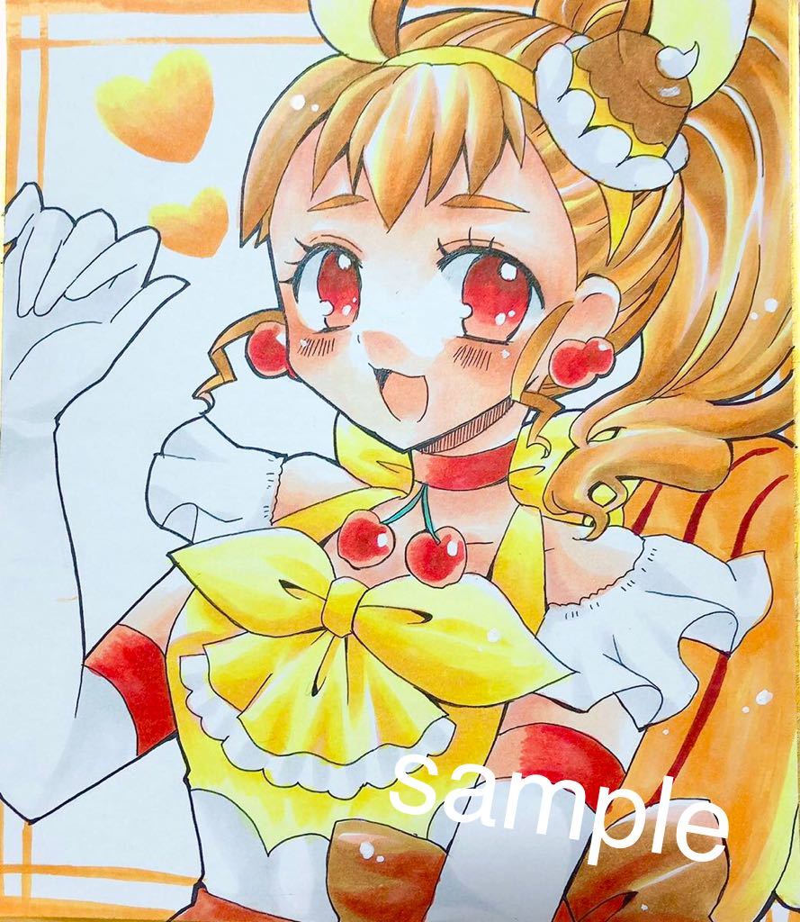 手描きイラスト 同人 イラスト 色紙 コピック 手描き プリキュア キュアカスタード 手描きイラスト 売買されたオークション情報 Yahooの商品情報をアーカイブ公開 オークファン Aucfan Com