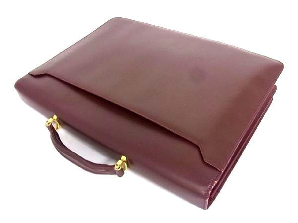 1円 Cartier カルティエ マストライン レザー ゴールド金具 ビジネス