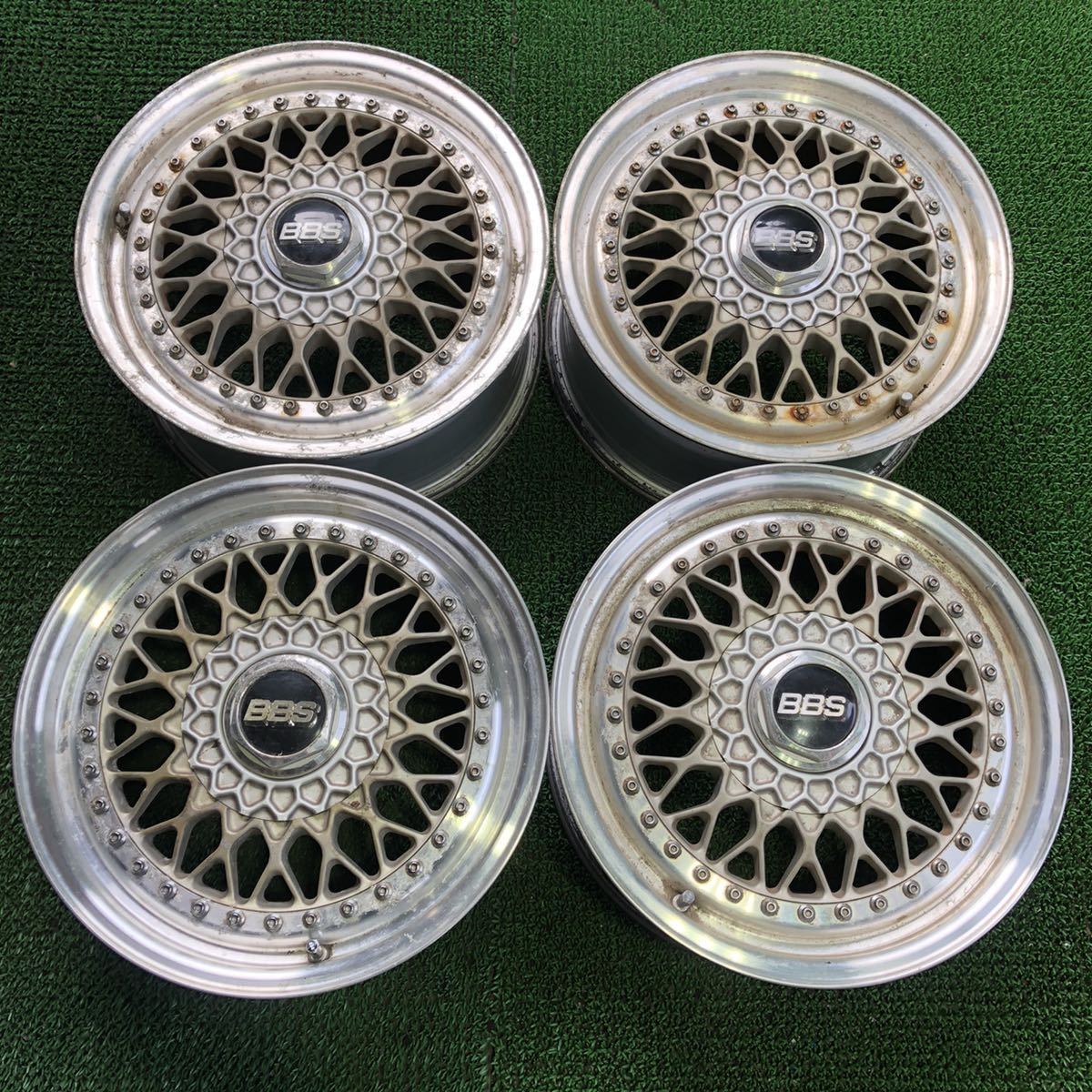 AA 144 ☆BBS ☆当時物 16インチ 深リム 7J 5穴 114.3 +45 60mm 鍛造 