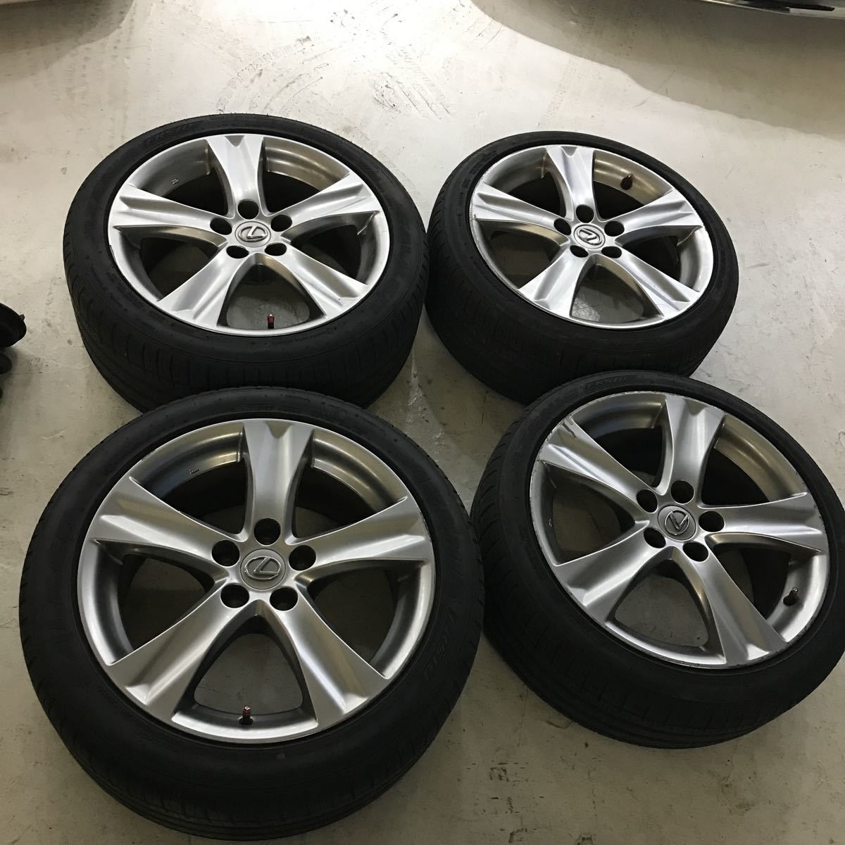 レクサス☆IS250☆後期☆純正タイヤホイールセット☆18インチ☆225 