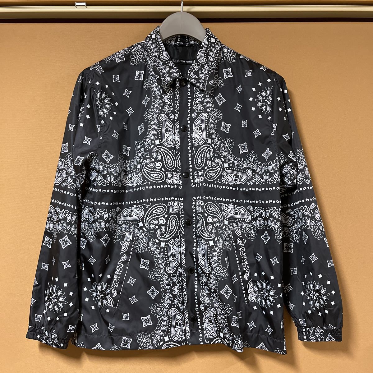 TETE HOMME コーチジャケット TETE HOMME コーチジャケット ペイズリー 