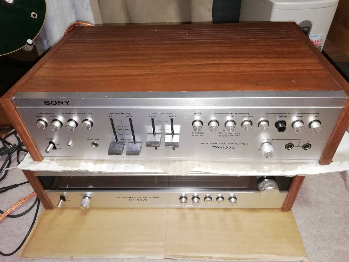 オーディオ機器 SONYソニーTA-1070 ST-5055A セット電源動作確認済み