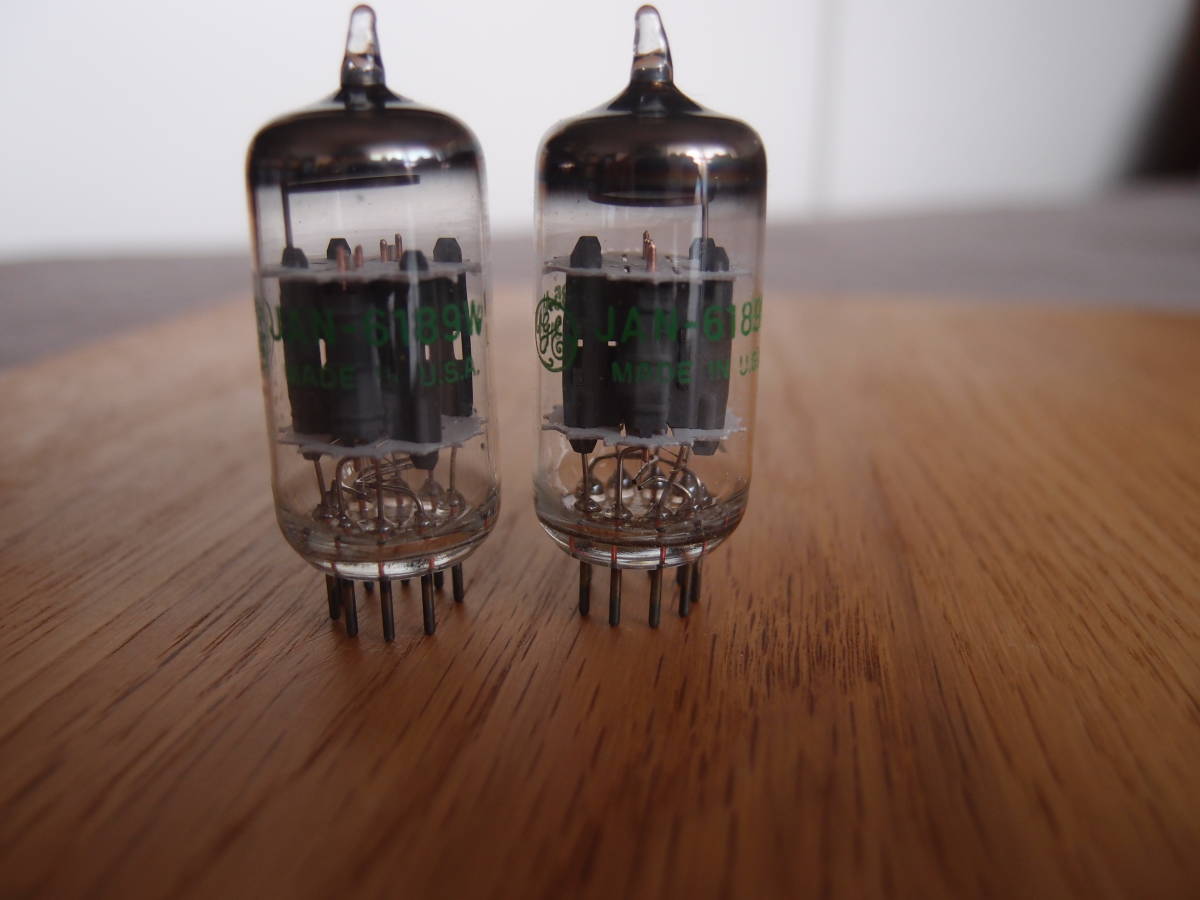 General Electric GE JAN-6189W 5本セット GE JAN-6189W/12AU7A （NOS/未使用） JAN 6189W(12AU7A) Philips ECG