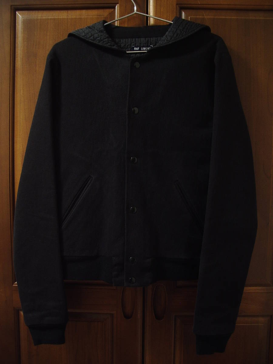 RAFSIMONS ラフシモンズ　ナイロンジャケット 48 RAF SIMONS ラフ シモンズ Vintage Archive Black Hooded Blouson