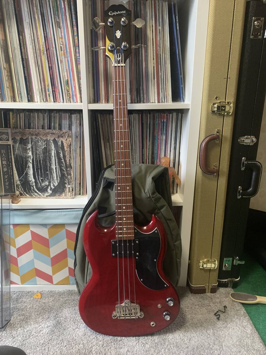 Epiphone Bass EB-0 Cherry Guitar - SG Music Electric | Red : SG