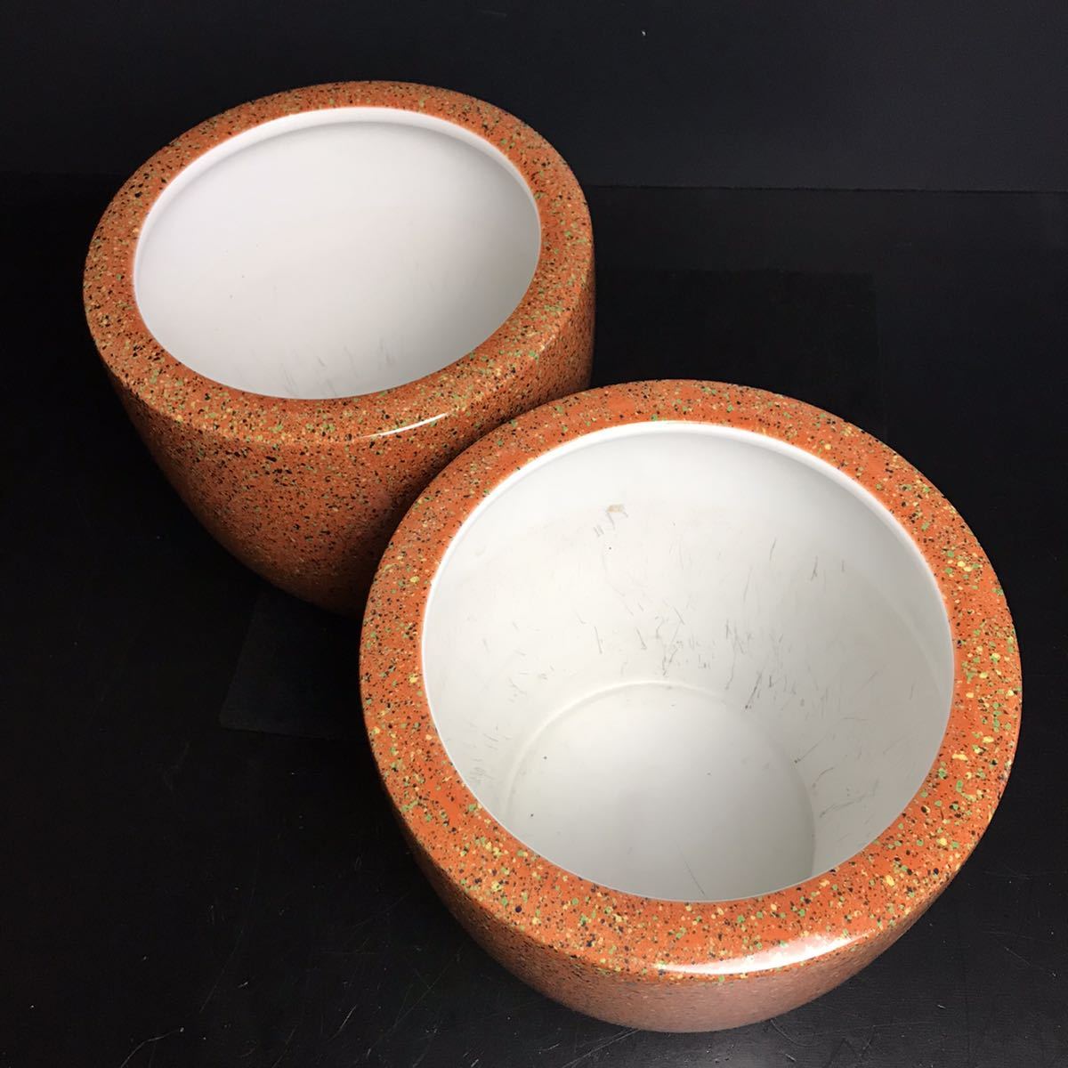 火鉢 ノリタケ ブルー 菊 メダカ鉢 日陶 - メルカリ