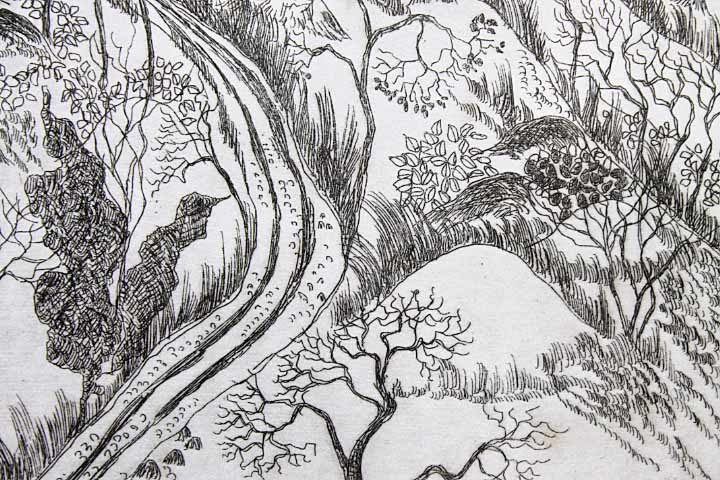 平松礼ニ エッチング 平松礼二/日本画】富士山・縁起物 人気作家 平松