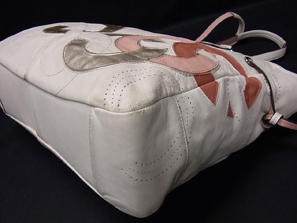 1円 COACH コーチ 18964 チェルシー オプアート レザー シルバー金具 