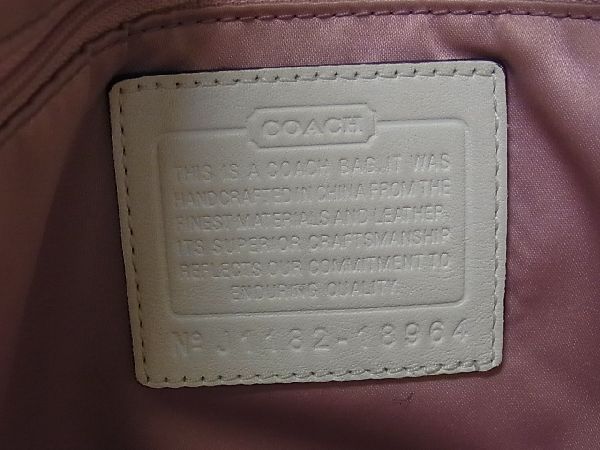 1円 COACH コーチ 18964 チェルシー オプアート レザー シルバー金具 