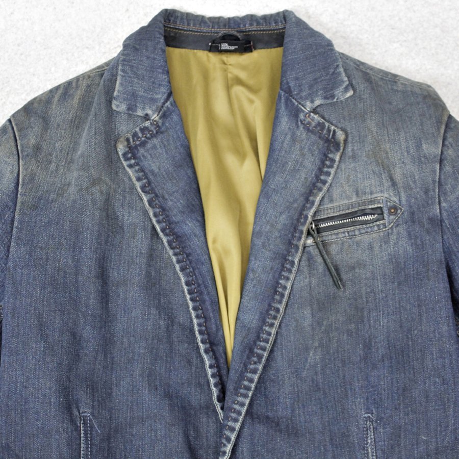 希少！美品 イタリア製 DIESEL ディーゼル 牛革 部分レザー