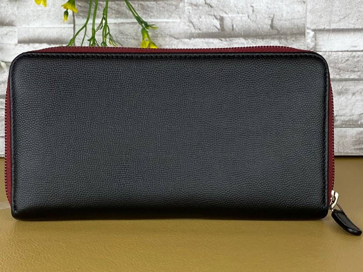 a117 CHANEL シャネル 1円☆美品☆ キャビアスキン ラウンドファスナー 