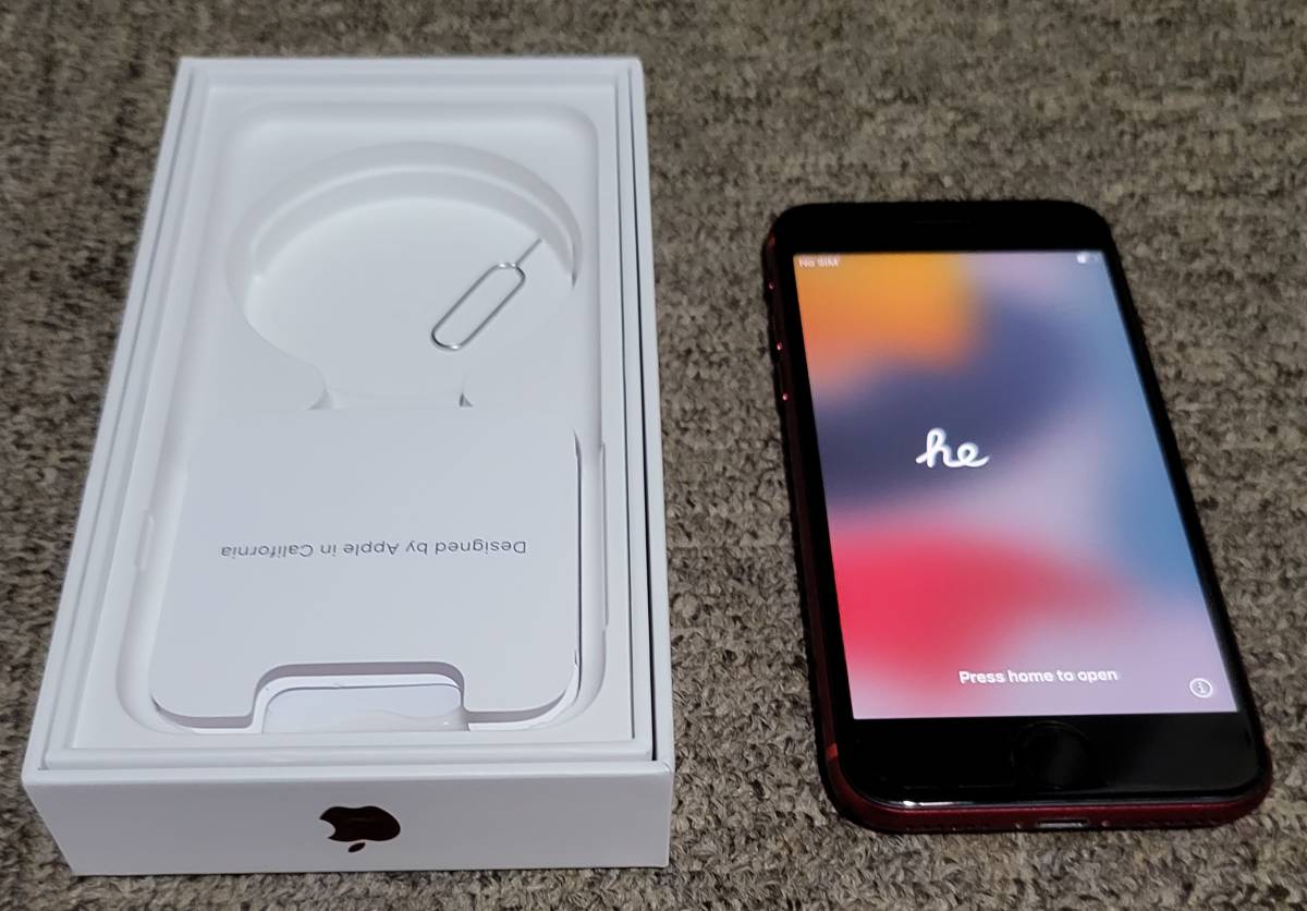 【新品のジャンク品】iPhone SE第2世代 64GB SIMフリー/ジャンク】iPhoneSE 第2世代 64GB レッド☆割れ/部品取り