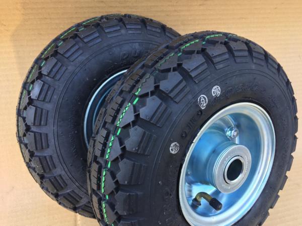  DURO製 4.10/3.50-5 4PR タイヤホイールセット 荷車 台車 農業台車交換用 410-350-5 4.10-3.50-5 軸径25&phi; 海外サイズ 410/350-5 2本(運搬車、トレーラー)｜売買されたオークション情報、yahooの商品情報を 運搬車、トレーラー