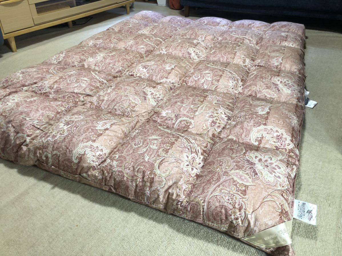昭和西川】※2枚目 最高級マザーグース羽毛布団 シングルサイズ 1.1kg 