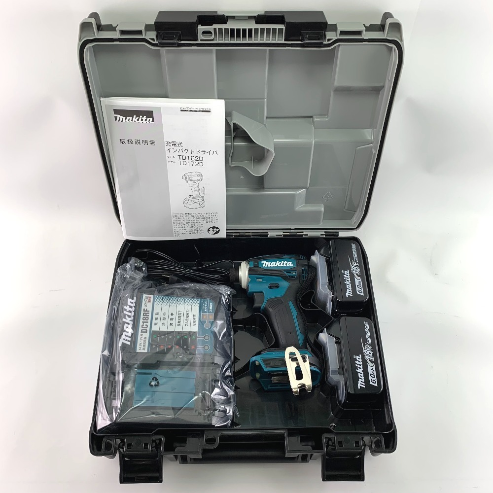 限定SALE，お得 1円スタート MAKITA マキタ 充電式インパクトドライバ 18V 6.0Ah TD172DRGX ブルー 目立った傷や汚れなし(本体)｜売買されたオークション情報、yahooの商品情報をアーカイブ公開 - オークファン インパクトドライバ