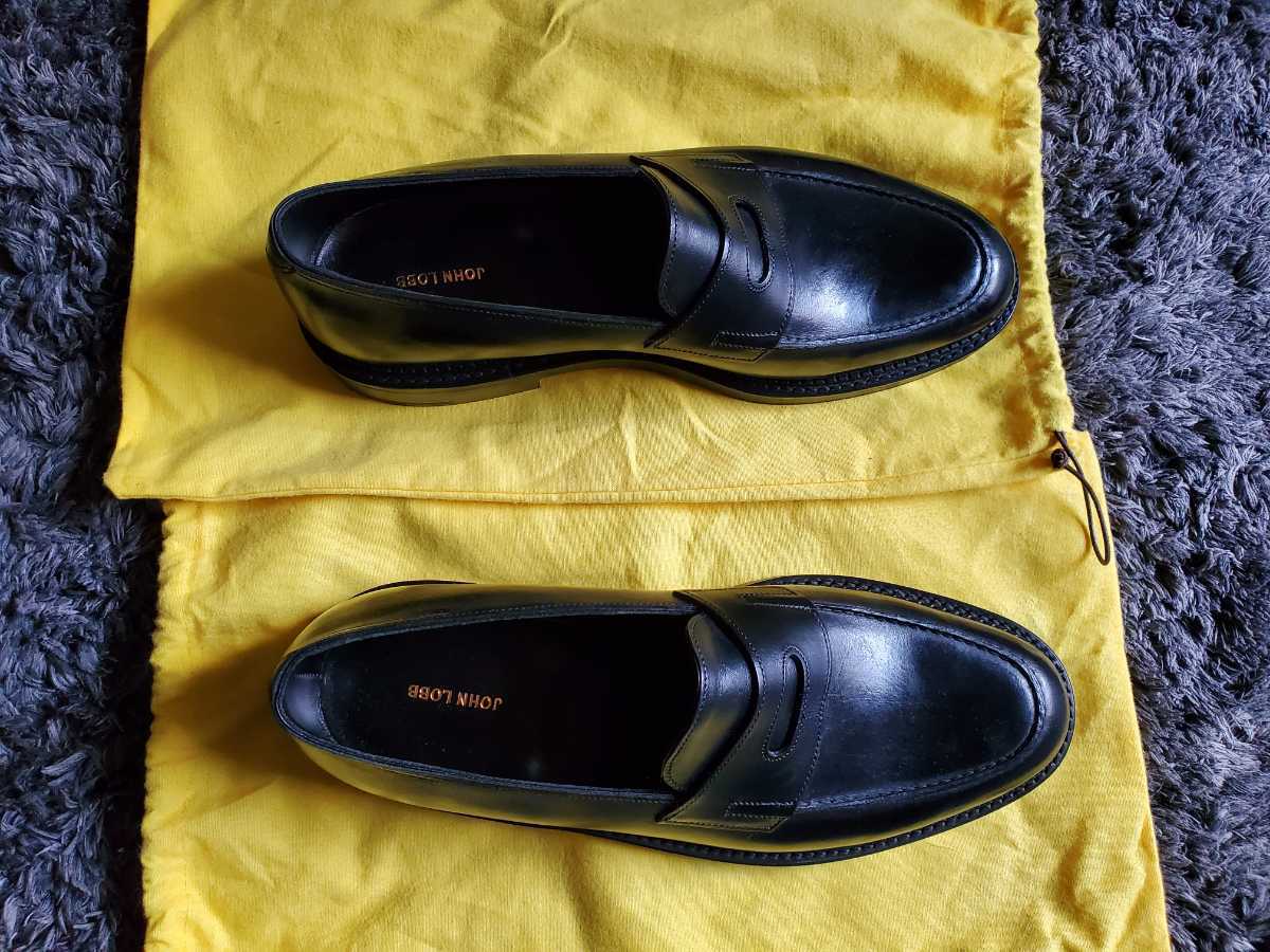 新品 特典JOHN LOBB LOPEZ 8e ジョンロブ ロペス ブラックダブルレザー