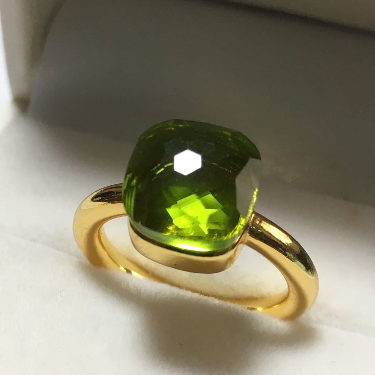  11号 ポメラートのようなペリドットカラーのキャンディーリング&times;ゴールド(その他)｜売買されたオークション情報、yahooの商品情報をアーカイブ公開 - オークファン その他