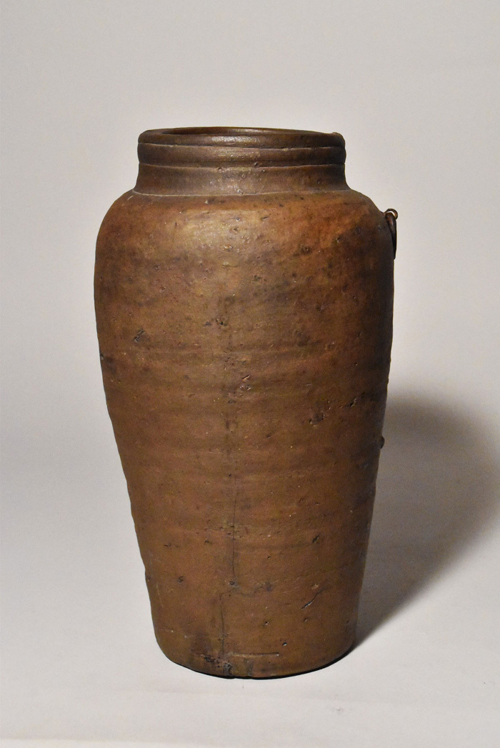 花器 花瓶 壺 工芸品 南蛮 陶芸 江戸時代 花生 花入 南蛮焼締 - 古