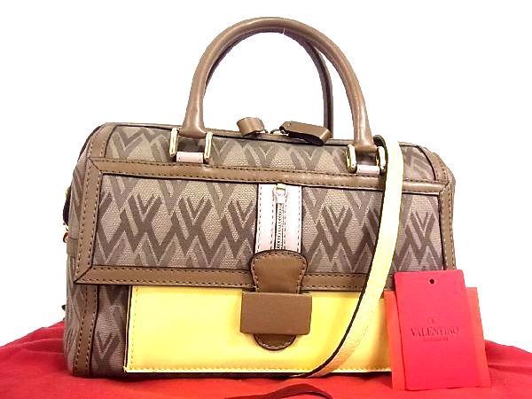 定番人気，品質保証 1円 極 VALENTINO GARAVANI ヴァレンティノガラヴァーニ キャンバス&times;レザー 2WAY ハンドバッグ ショルダー X6332Jオ(その他)｜売買されたオークション情報、yahooの商品情報をアーカイブ公開 - オ その他