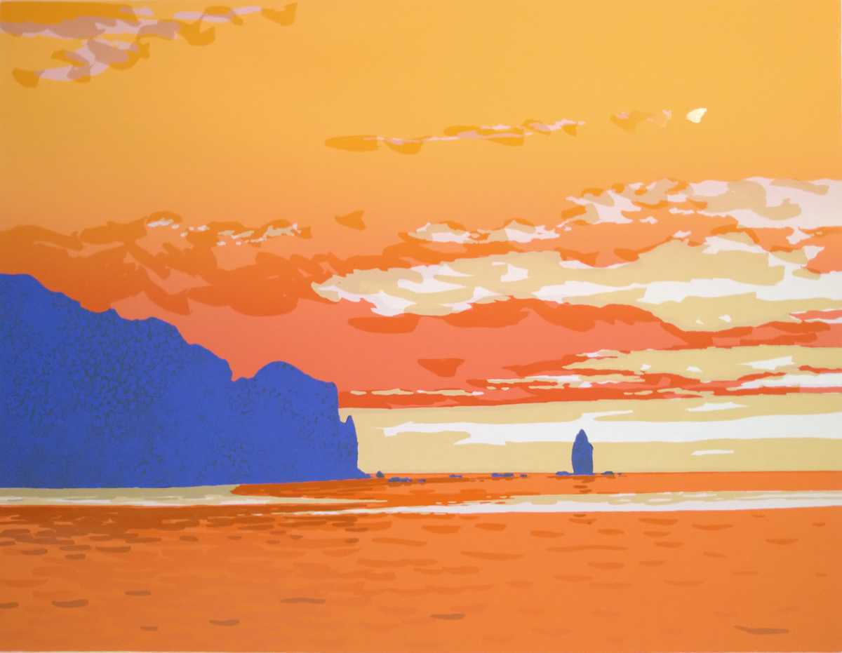 10 真作 シルクスクリーン イラストレーター 本間武男 暮色の岬 限定15 100 直筆サイン 額縦56 横74 検 北海道宮崎信吉版画家絵画 シルクスクリーン 売買されたオークション情報 Yahooの商品情報をアーカイブ公開 オークファン Aucfan Com