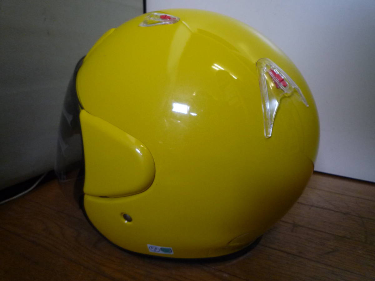 ◇店頭展示品 美品 YAMAHA ZENITH ヤマハ ゼニス DV.S YJ-3F サイズL 59cm～60cm 希少 イエロー 黄◇通勤 ツーリング タンデムなどに◇