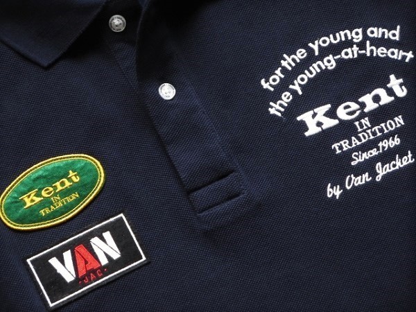 【赤字超特価，お買い得】 Kent IN TRADITION VAN JAC 別注 プレミアム ポロシャツ ネイビー LL ワッペン ダブルネーム 限定アイテム / ヴァンヂャケット(XLサイズ以上)｜売買されたオークション情報、yahooの商品情報をアーカ XLサイズ以上