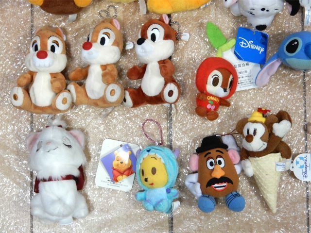 1円～ まとめ売り! ディズニー ぬいぐるみバッジ/ぬいぐるみストラップ