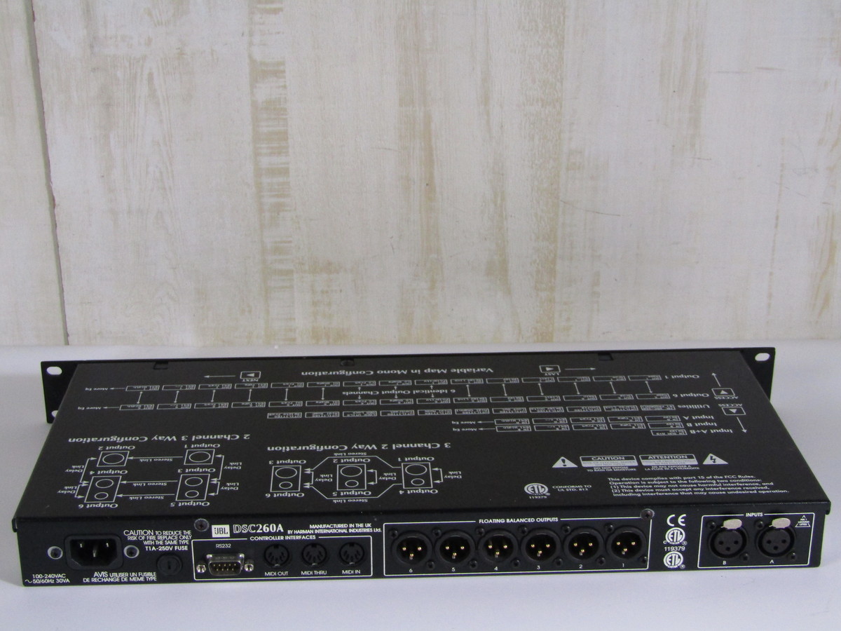 0228-N3-081 JBL DSC260A デジタルチャンネルデバイダー 【公式通販】