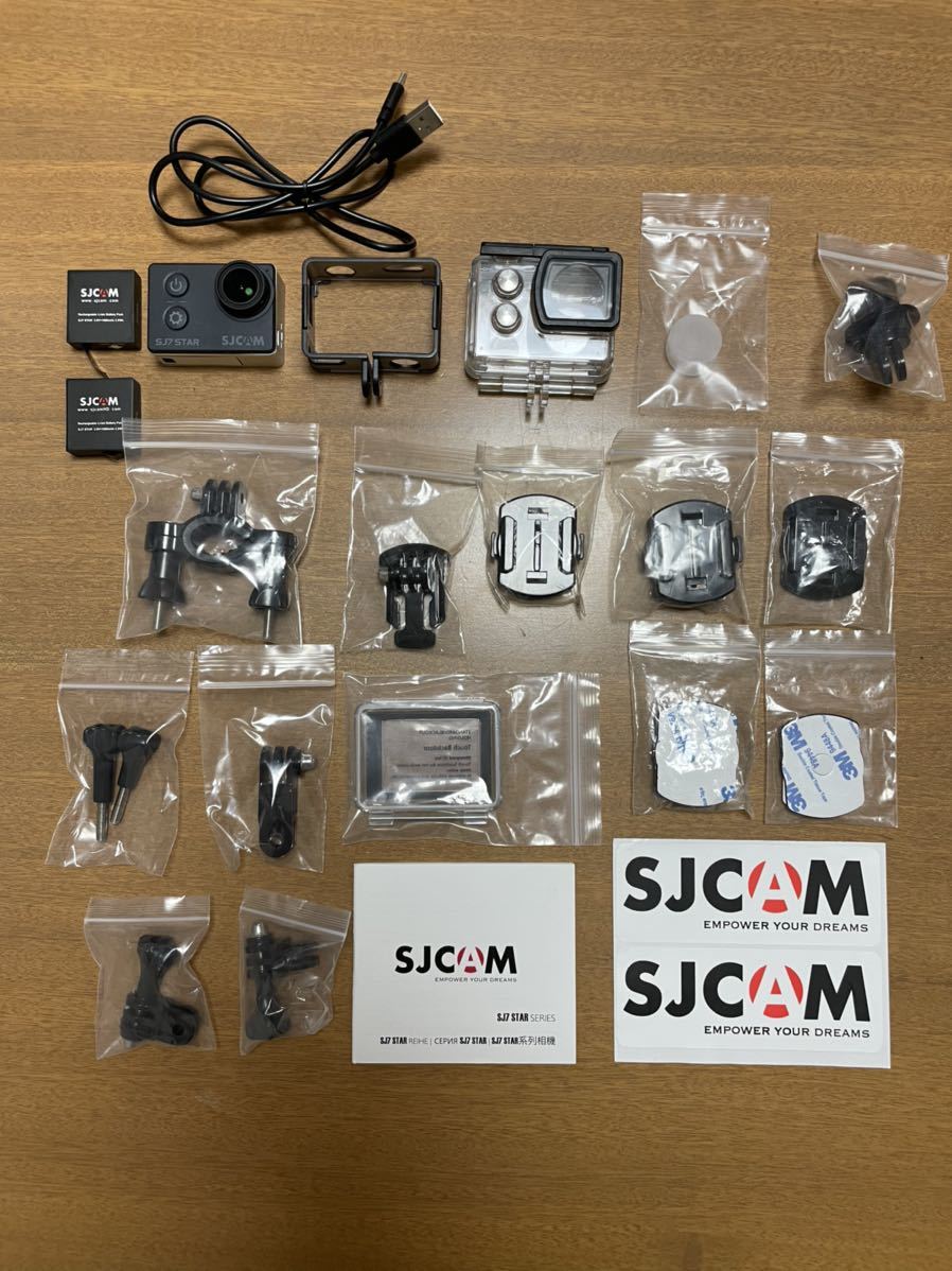 SJCAM SJ7 STAR アクションカメラ フルセット 4K 30m防水ハウジング 