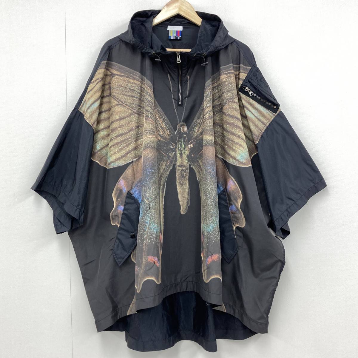 FACETASM プルオーバー パーカー バタフライ 転写 ブラック 黒  