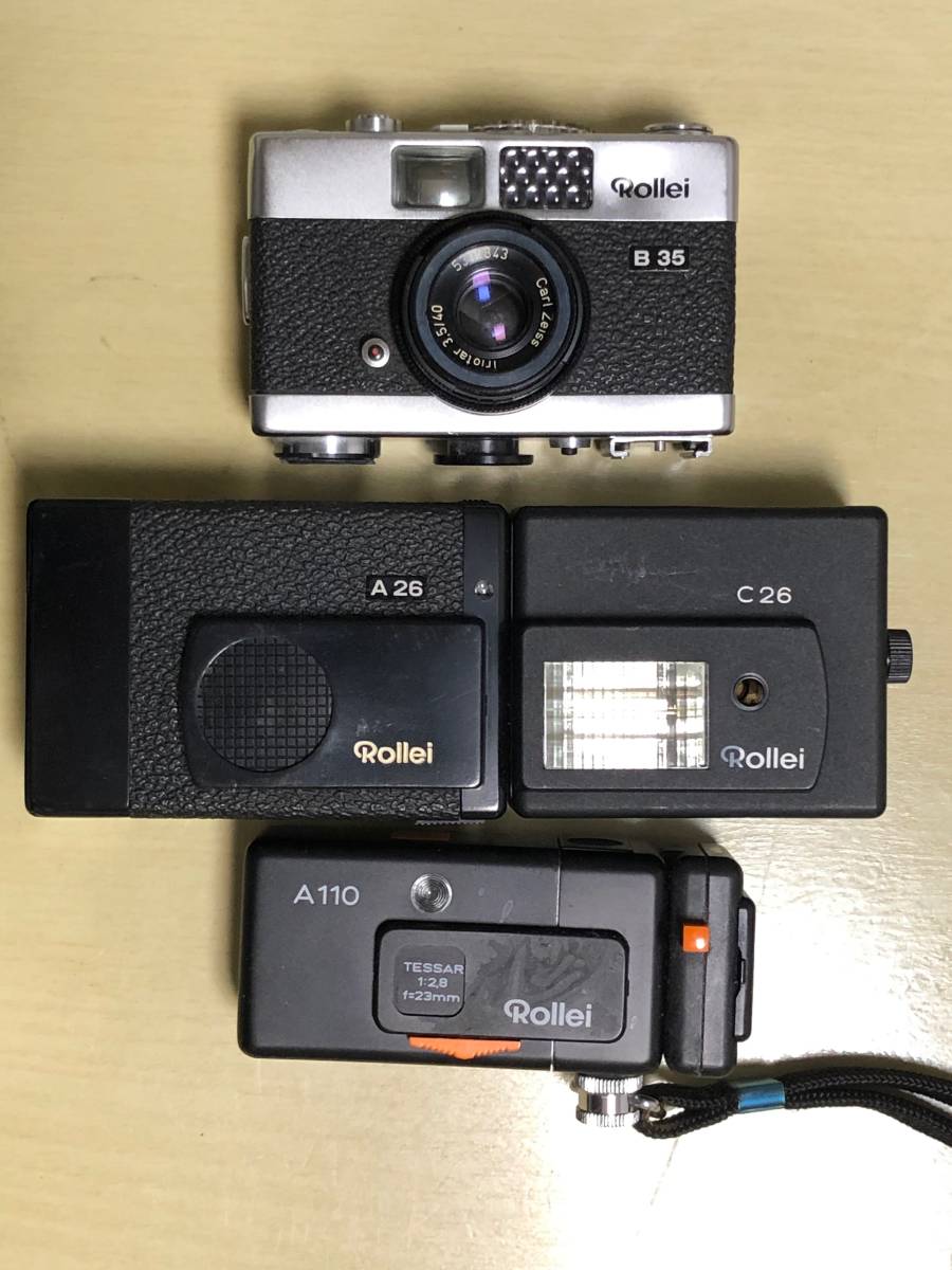 ローライ Rollei B35， プラクチカ MTL50など5台 ジャンク Rollei B35