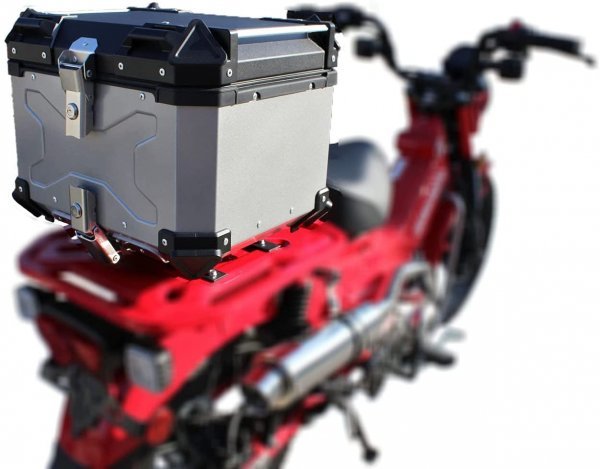 【高品質，低価】 リアボックス トップケース ハンターカブ CT125 アルミ製 45L カスタム バイク ツーリング アウトドア オフロード バイクカスタム シルバー(ホンダ用)｜売買されたオークション情報、yahooの商 ホンダ用