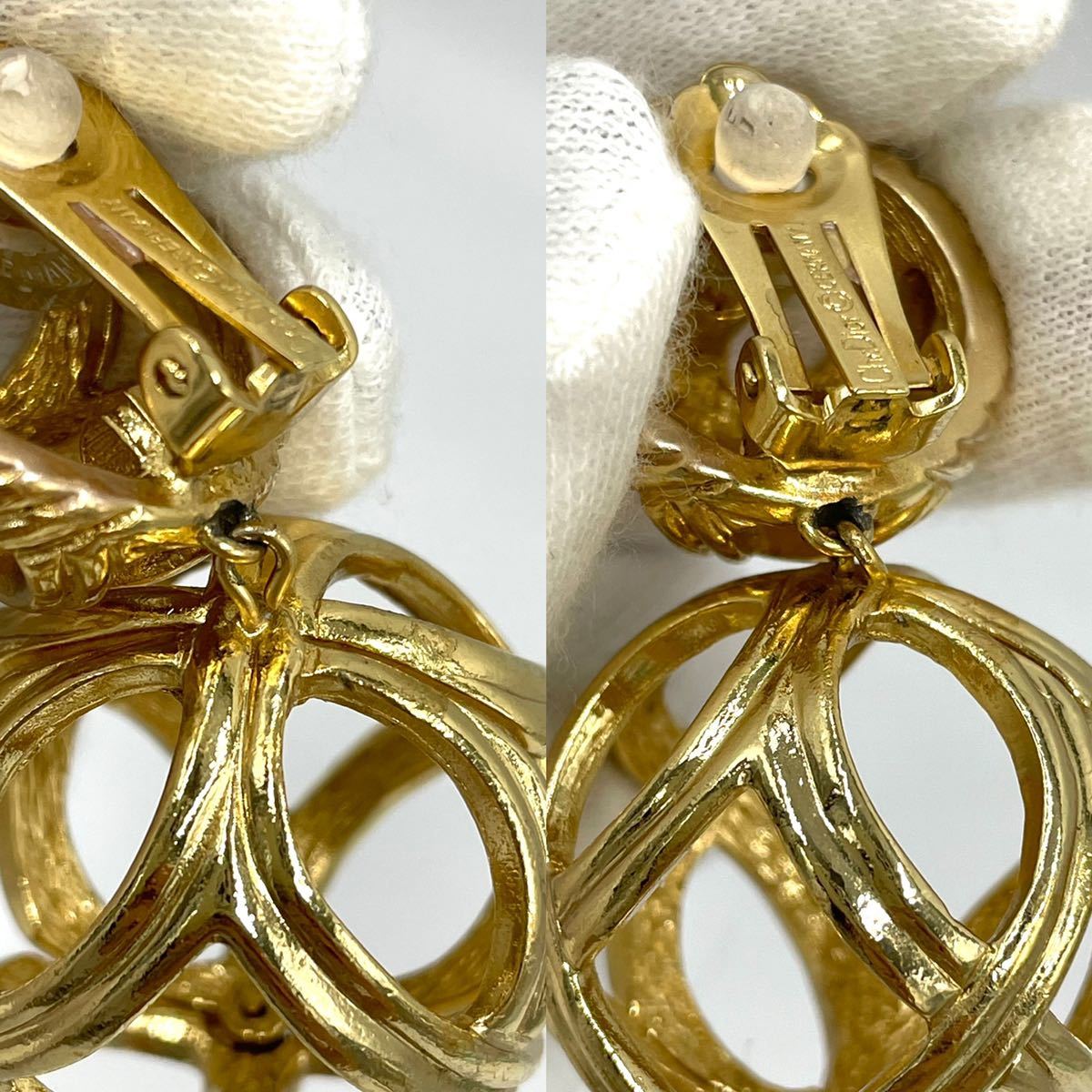 Christian Dior クリスチャン ディオール イヤリング ゴールド vintage 