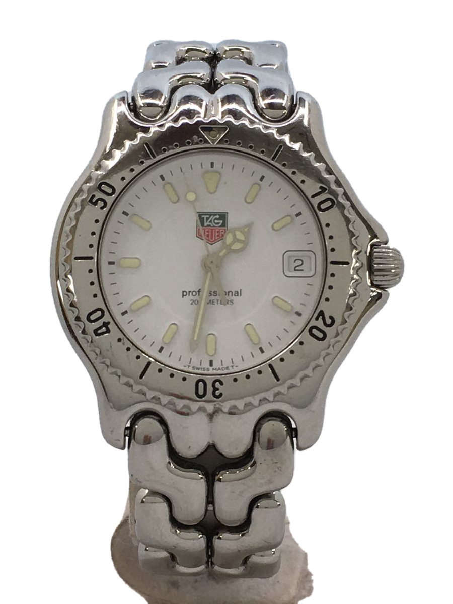 TAGHeuer◇クォーツ腕時計/アナログ/-/WHT/SLV TAG プロフェッショナル