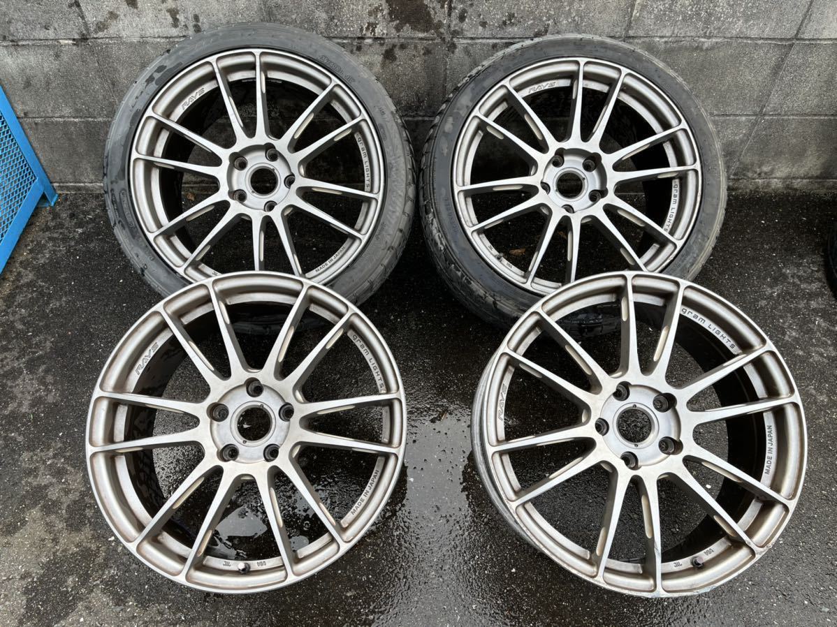 グラムライツ 18インチ レイズ RAYS 7.5J 57NR 8.5J 5&frasl;100 | gramLIGHTS (1本価格) 多治見 57G +41 18インチ8.5j 7.5J+40