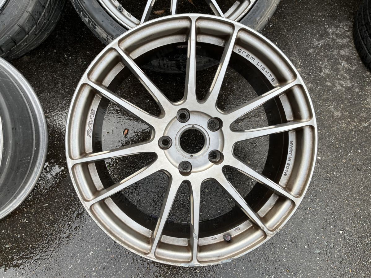 グラムライツ 18インチ レイズ RAYS 7.5J 57NR 8.5J 5&frasl;100 | gramLIGHTS (1本価格) 多治見 57G +41 18インチ8.5j 7.5J+40