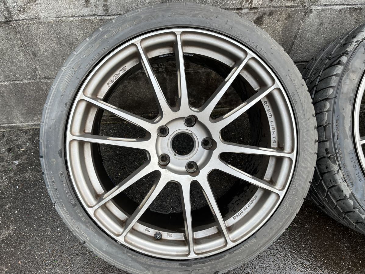 グラムライツ 18インチ レイズ RAYS 7.5J 57NR 8.5J 5&frasl;100 | gramLIGHTS (1本価格) 多治見 57G +41 18インチ8.5j 7.5J+40
