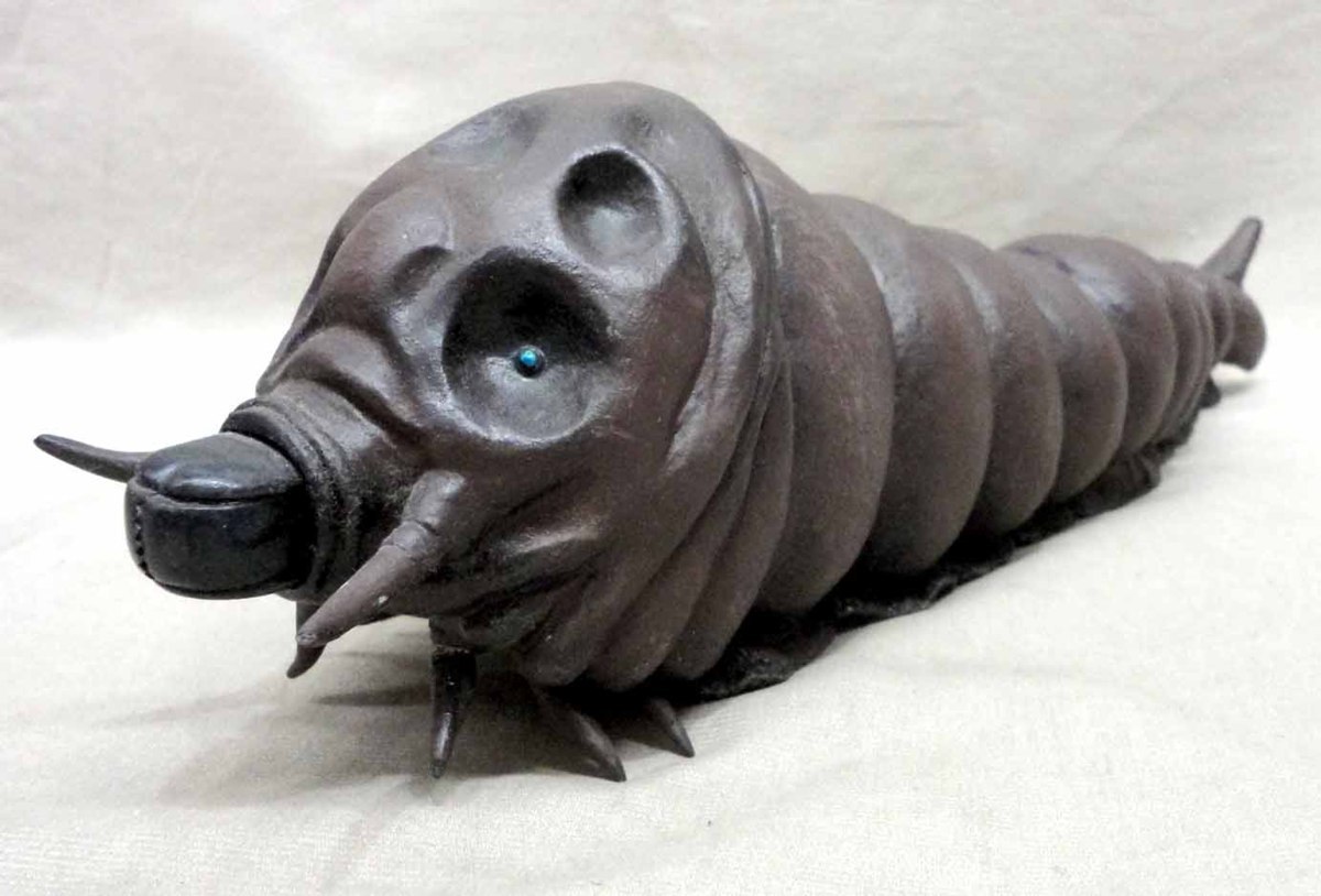 塗装済み完成品 モスラ幼虫 ファルシオン 35cm 口閉 ソフビ 怪獣 