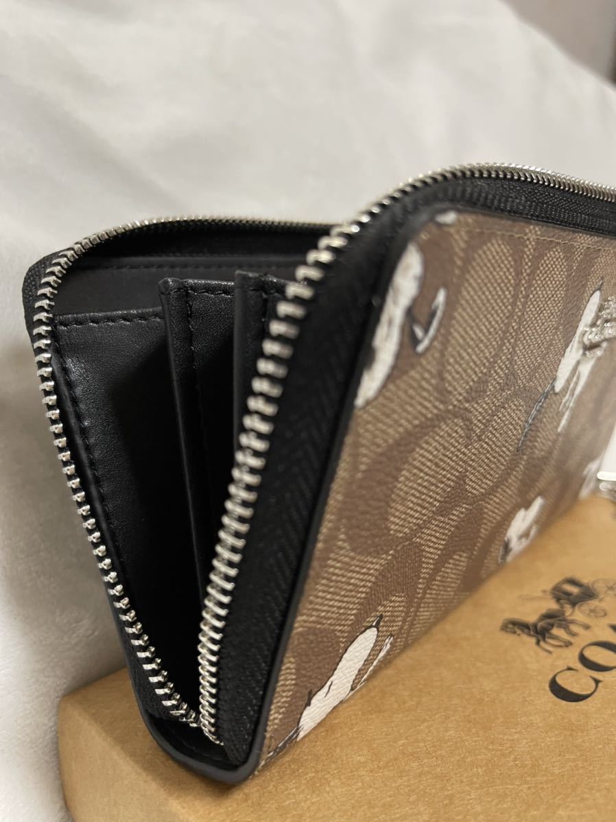 COACH スヌーピー コーチ コラボ 長財布 X ピーナッツ そ*。様 2025新作 ピーナッツコラボ シグネチャー | COACHコーチ長財布 COACH（コーチ） COACHコーチ&amp;スヌーピーコラボロングウォレット、長 レザー