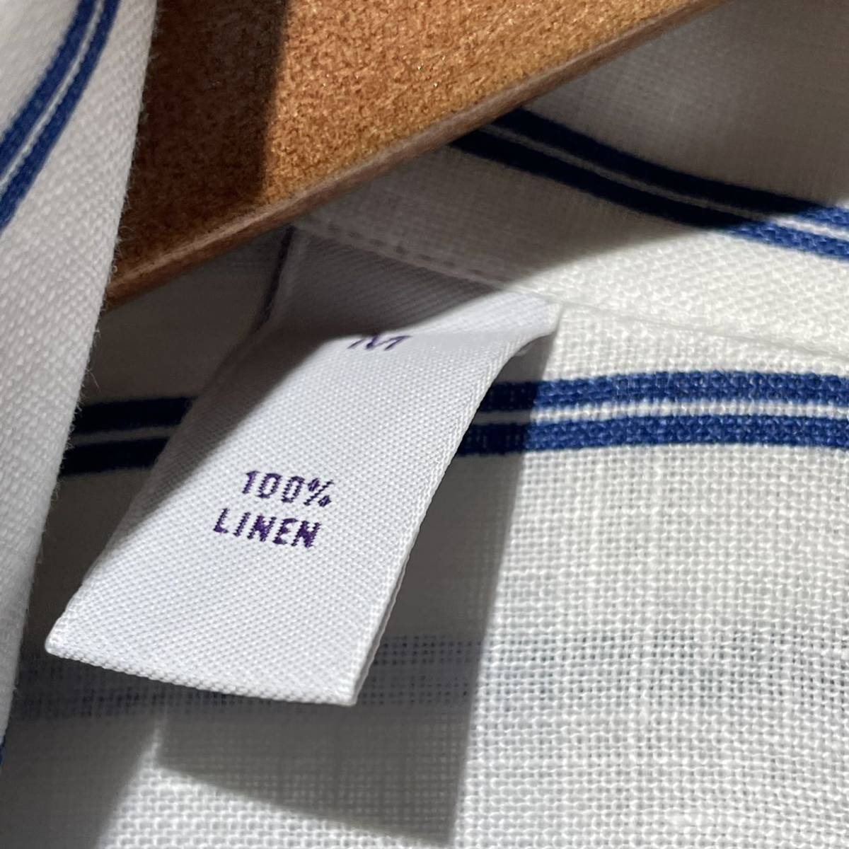 極上】Ralph Lauren Purple Label リネン100% イタリア製 ストライプ