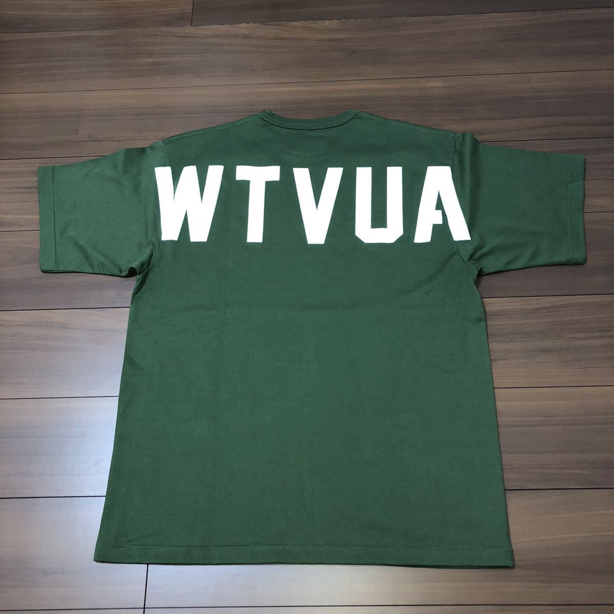 試着のみ 21AW WTAPS STENCIL SS/COPO 212ATDT-CSM10 L 03 GREEN 
