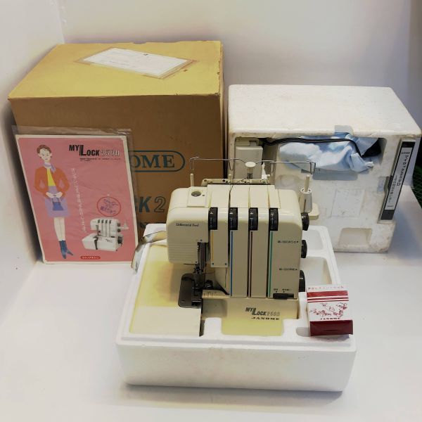 100%新品，得価 通電確認 元箱 説明書 ジャノメ MY LOCK 250D JANOME ロックミシン(ジャノメ)｜売買されたオークション情報、yahooの商品情報をアーカイブ公開 - オークファン ジャノメ