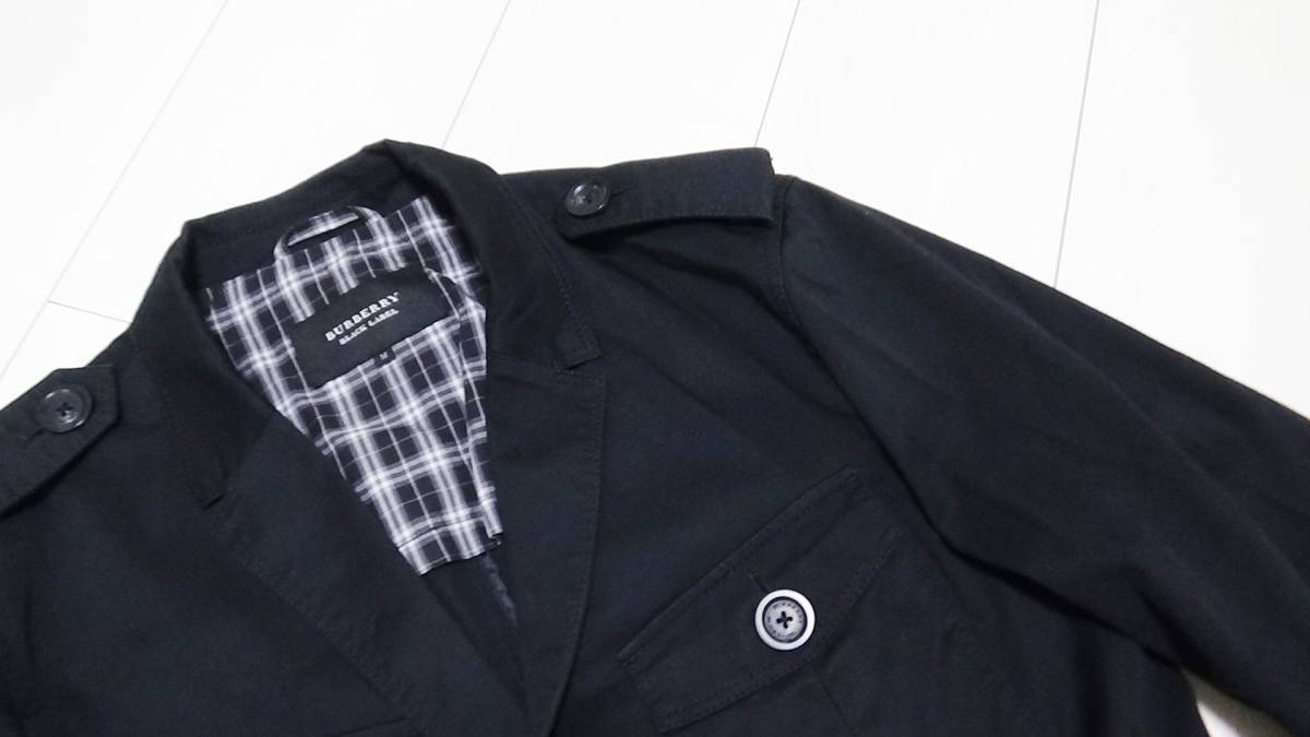 BURBERRY ブラックレーベル 希少 LABEL ノバチェック バーバリー M オール バーバリーブラックレーベル BLUE BLACK 公式通販 半袖シャツ ノバ 黒 スキッパー