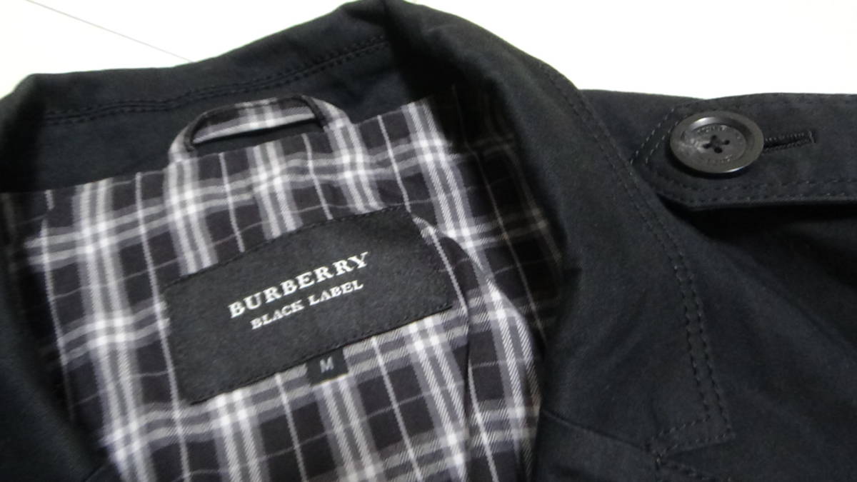 BURBERRY ブラックレーベル 希少 LABEL ノバチェック バーバリー M オール バーバリーブラックレーベル BLUE BLACK 公式通販 半袖シャツ ノバ 黒 スキッパー