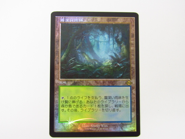 霧深い雨林 旧枠 foil 霧深い雨林 旧枠 エッチングfoil MTG 日本語版