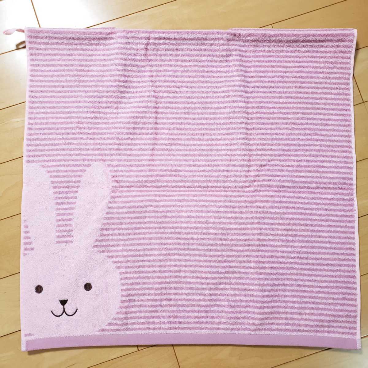 可愛い ウサギ バスタオル タオル ストライプ ボーダー ピンク うさぎ 引っ掛けられるヒモ付き 動物 丸眞 送料510円 バスタオル 売買されたオークション情報 Yahooの商品情報をアーカイブ公開 オークファン Aucfan Com